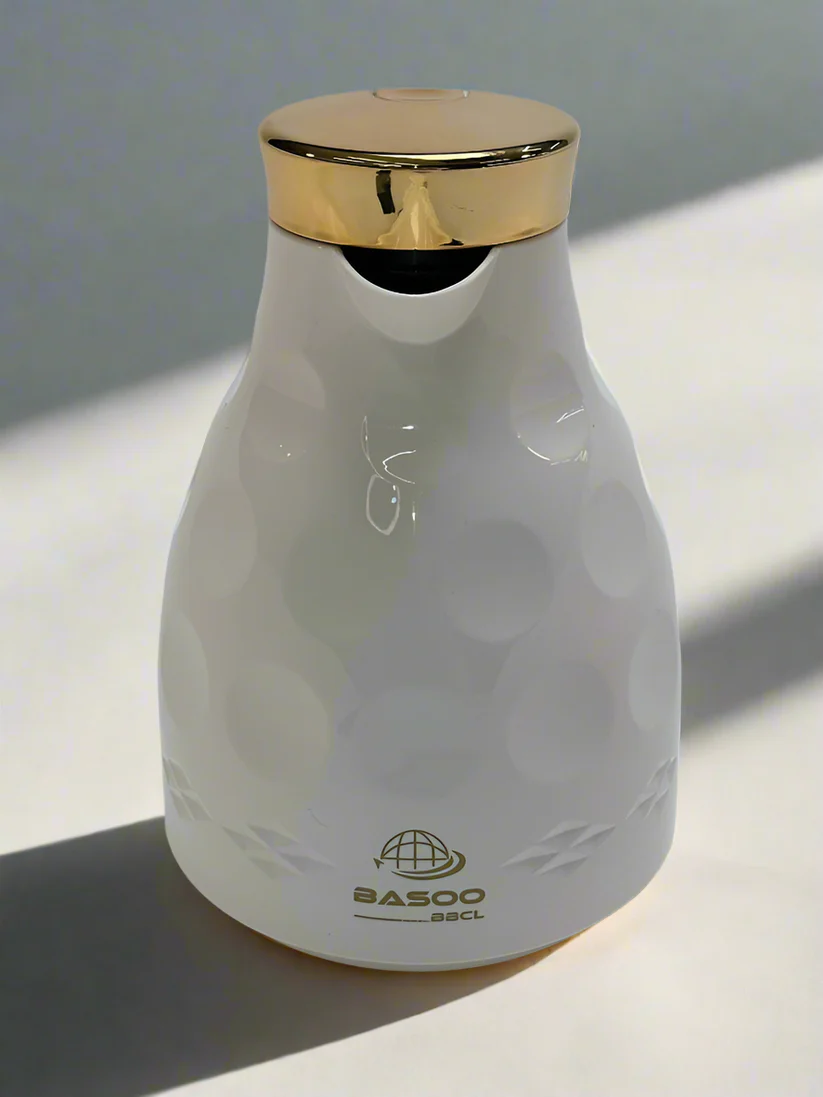 BASOO THERMOS/ VACUUM FLASK WHITE: 1000 ML, DOUBLE WALL INULATED, YOUR DRINK, ALWAYS AT THE PERFECT TEMPERATURE - Image 2
