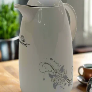 BASOO THERMOS/ VACUUM FLASK WHITE: 2500 ML, DOUBLE WALL INULATED, YOUR DRINK, ALWAYS AT THE PERFECT TEMPERATURE