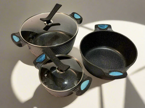 BASOO 5-PIECE PAN SET – STAINLESS STEEL & NON-STICK – STYLISH & DURABLE - Image 4