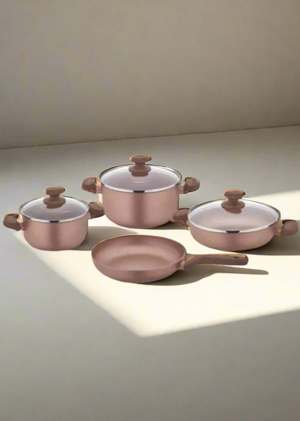 BASOO BIOGRANITE 4-PIECE INDUCTION PAN SET – DURABLE, SCRATCH-RESISTANT & STYLISH - Image 2