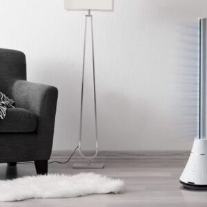 Basoo BS-7100 Torenventilator – 8 Snelheden, 3 Verwarmingsstanden, Afstandsbediening & Timerfunctie, Wit