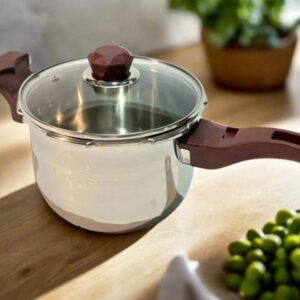 Basoo RVS Snelkookpan – 7L | Voor Gas & Elektrische Kookplaten
