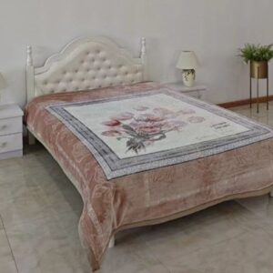 Basoo Luxe Winterfleece Deken – Dubbelzijdig Pluche Microvezel | Extra Dikke & Warme Bedsprei | Stijlvol Design in Wit & Zachte Pasteltinten | 200x240 cm | Lichtgewicht & Energiezuinig (Klasse A)