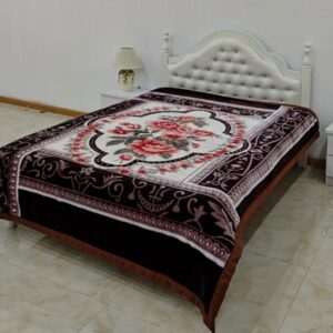 Basoo Luxe Winterfleece Deken – Dubbelzijdig Pluche Microvezel | Extra Dikke & Warme Bedsprei | Stijlvol Bloempatroon | 200x230 cm | 4 kg | Energiezuinig (Klasse A)