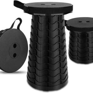 BASOO Draagbare Stoel / Opvouwbare Kruk – Jouw Draagbare Comfortoplossing | Zwart