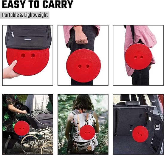 BASOO Draagbare Stoel / Opvouwbare Kruk – Jouw Draagbare Comfortoplossing | Zwart - Image 4