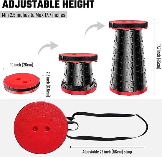 BASOO Draagbare Stoel / Opvouwbare Kruk – Jouw Draagbare Comfortoplossing | Zwart - Image 2