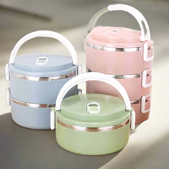 Basoo 4-delige hotpot – Lunchbox - Meal Prep Bakjes - Vershoudbakjes - Multikleur