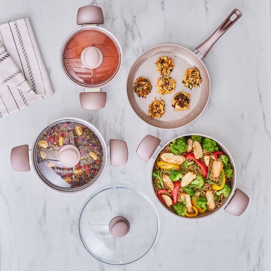 BASOO BIOGRANIET 4-DELIGE INDUCTIE PANNENSET – DUURZAAM, KRASBESTENDIG & STIJLVOL, GRIJS - Image 3