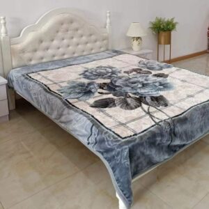 Basoo Luxe Winterfleece Deken – Dubbelzijdig Pluche Microvezel | Extra Dikke & Warme Bedsprei | Stijlvol Design in Wit & Grijs | 200x240 cm | 4 kg | Energiezuinig (Klasse A)