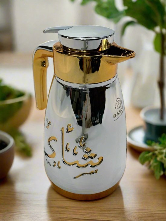 Basoo Thermos Vacuüm Flask Zilver: 2500 ml, Roestvrij Staal, Voor Jarenlang Plezier - Image 5