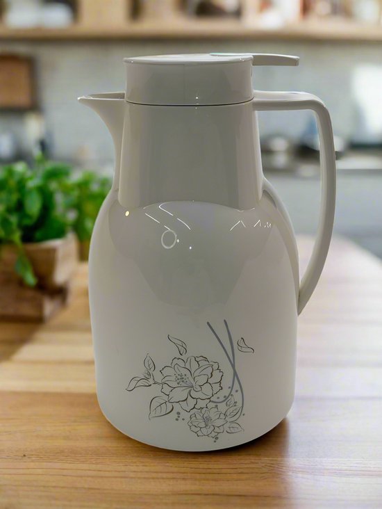 Basoo Thermos/Vacuümfles Wit vierkant: 2500 ml, Dubbelwandig Geïsoleerd – Jouw Drankje Altijd op de Perfecte Temperatuur - Image 2