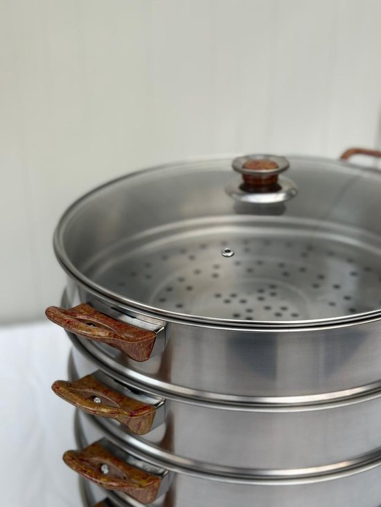BASOO MANTO 5 -LAAGS ROESTVRIJ STALEN STOOMKOKER: BEHOUD DE SMAAK EN VOEDINGSSTOFFEN - Image 6
